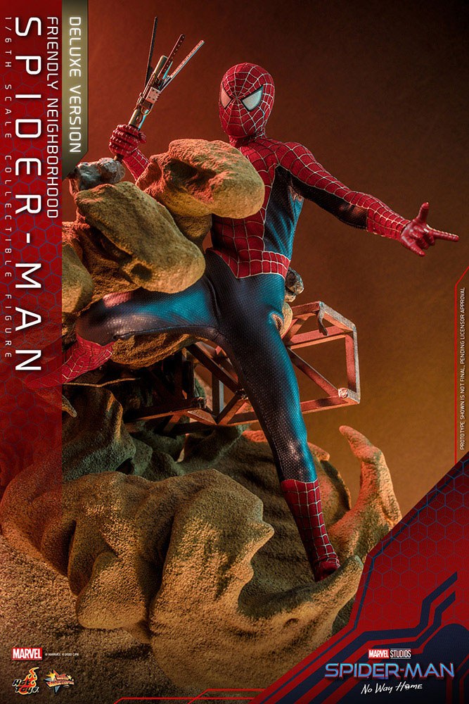 HOT TOYS - Marvel - Spider-Man No Way Home 1:6 Action Doll Friendly Neighborhood Spider-Man (DeLuxe Ver)