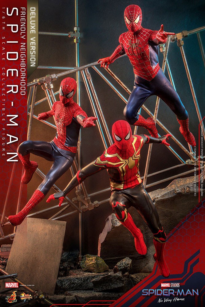 HOT TOYS - Marvel - Spider-Man No Way Home 1:6 Action Doll Friendly Neighborhood Spider-Man (DeLuxe Ver)