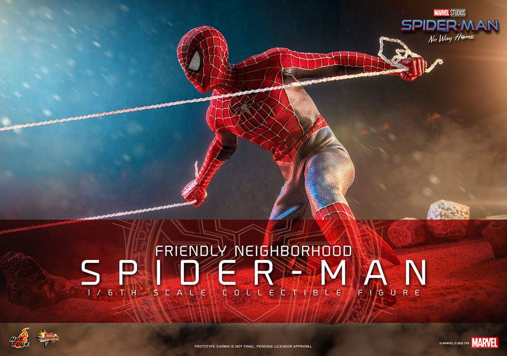 HOT TOYS - Marvel - Spider-Man No Way Home Movie Masterpiece 1:6 Action Doll Friendly Neighborhood Spider-Man