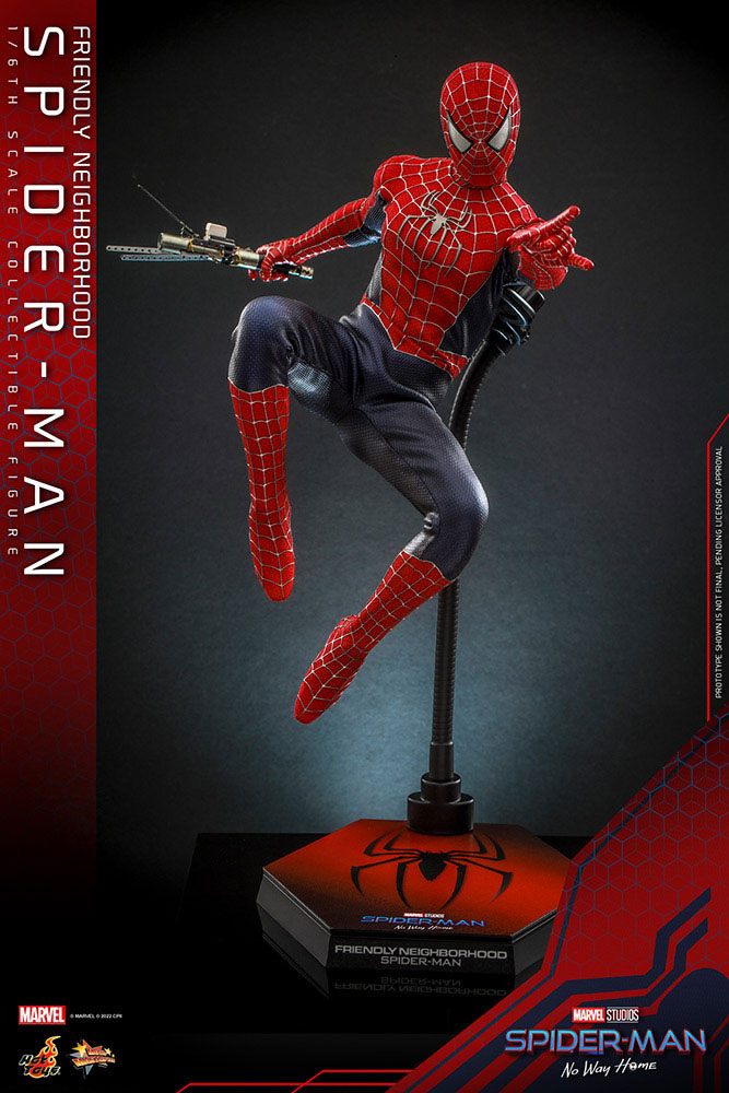 HOT TOYS - Marvel - Spider-Man No Way Home Movie Masterpiece 1:6 Action Doll Friendly Neighborhood Spider-Man