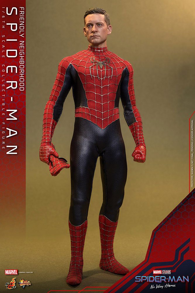 HOT TOYS - Marvel - Spider-Man No Way Home Movie Masterpiece 1:6 Action Doll Friendly Neighborhood Spider-Man