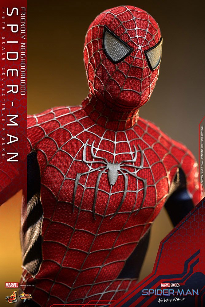 HOT TOYS - Marvel - Spider-Man No Way Home Movie Masterpiece 1:6 Action Doll Friendly Neighborhood Spider-Man