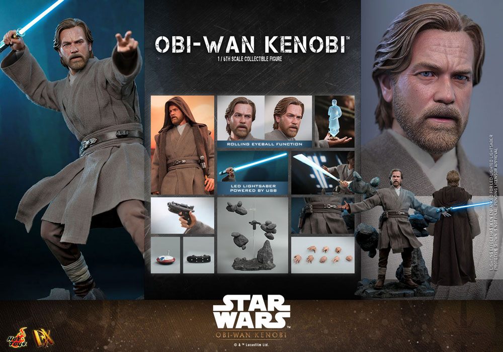 HOT TOYS - Star Wars Obi-Wan Kenobi 1:6 Action Doll Obi-Wan Kenobi