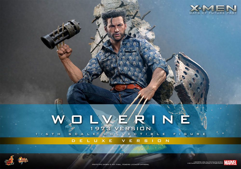 HOT TOYS - Marvel - Legends: 1:6 Action Dolls X-Man Days of Future Past Wolverine (1973 Ver) DeLuxe Ver