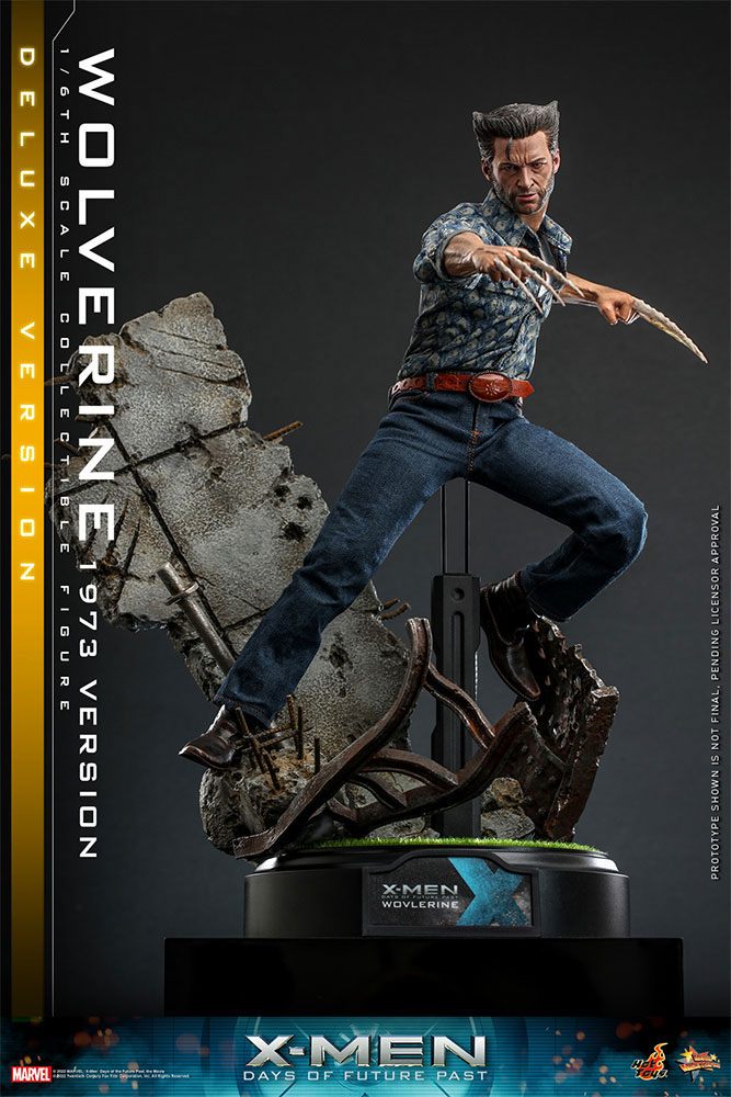 HOT TOYS - Marvel - Legends: 1:6 Action Dolls X-Man Days of Future Past Wolverine (1973 Ver) DeLuxe Ver