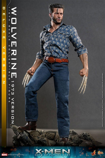 HOT TOYS - Marvel - Legends: 1:6 Action Dolls X-Man Days of Future Past Wolverine (1973 Ver) DeLuxe Ver