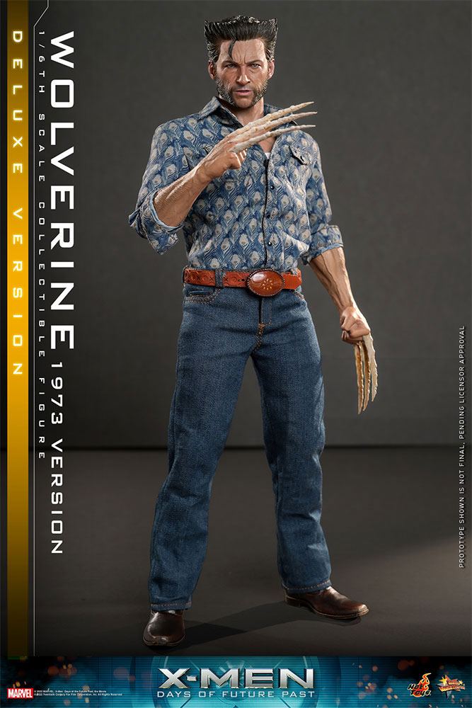 HOT TOYS - Marvel - Legends: 1:6 Action Dolls X-Man Days of Future Past Wolverine (1973 Ver) DeLuxe Ver