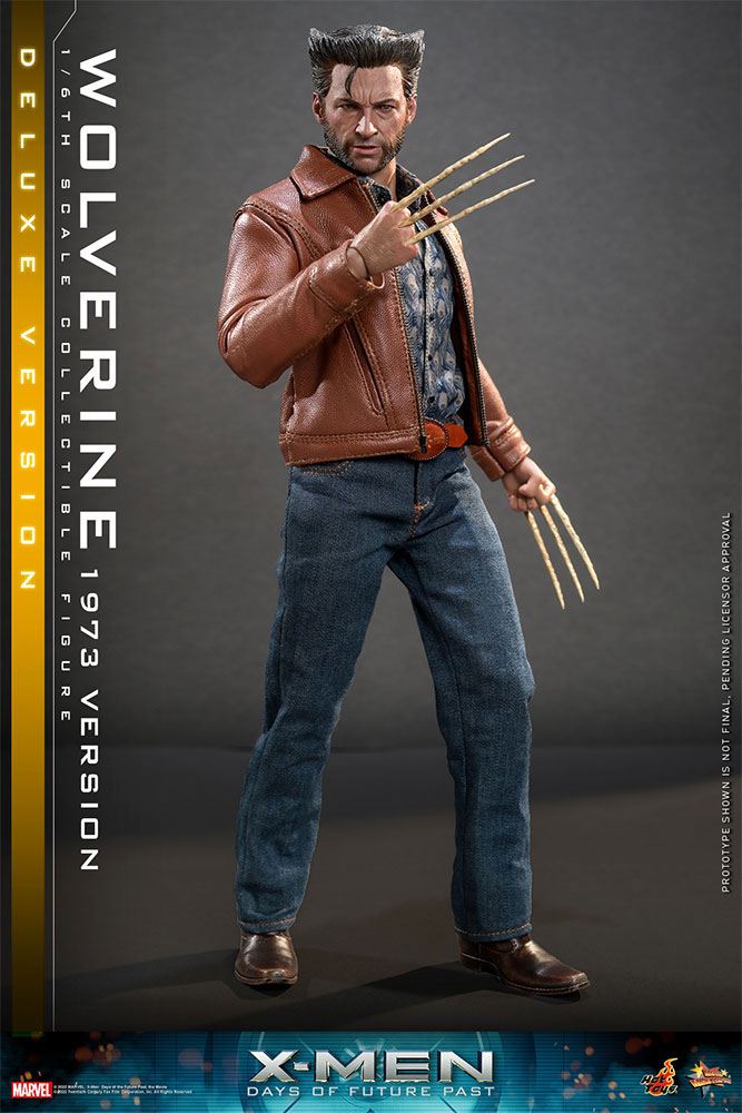 HOT TOYS - Marvel - Legends: 1:6 Action Dolls X-Man Days of Future Past Wolverine (1973 Ver) DeLuxe Ver