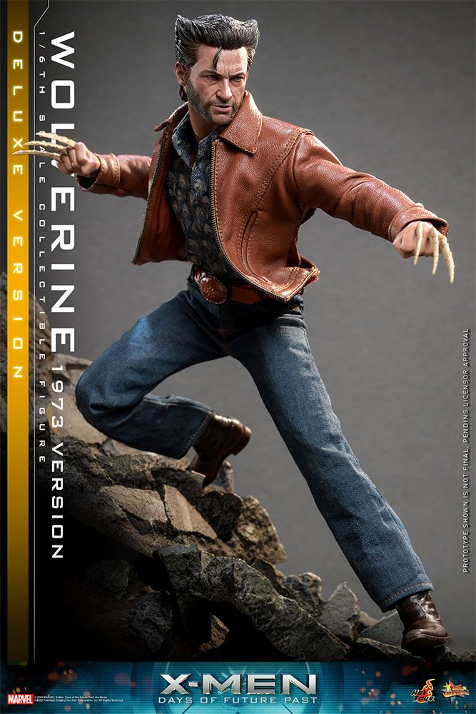 HOT TOYS - Marvel - Legends: 1:6 Action Dolls X-Man Days of Future Past Wolverine (1973 Ver) DeLuxe Ver