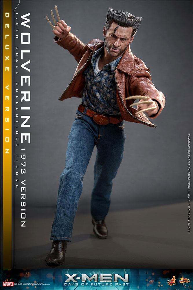 HOT TOYS - Marvel - Legends: 1:6 Action Dolls X-Man Days of Future Past Wolverine (1973 Ver) DeLuxe Ver