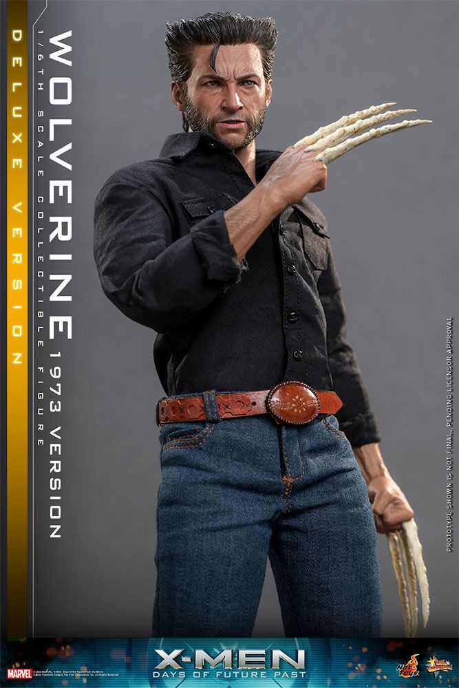 HOT TOYS - Marvel - Legends: 1:6 Action Dolls X-Man Days of Future Past Wolverine (1973 Ver) DeLuxe Ver