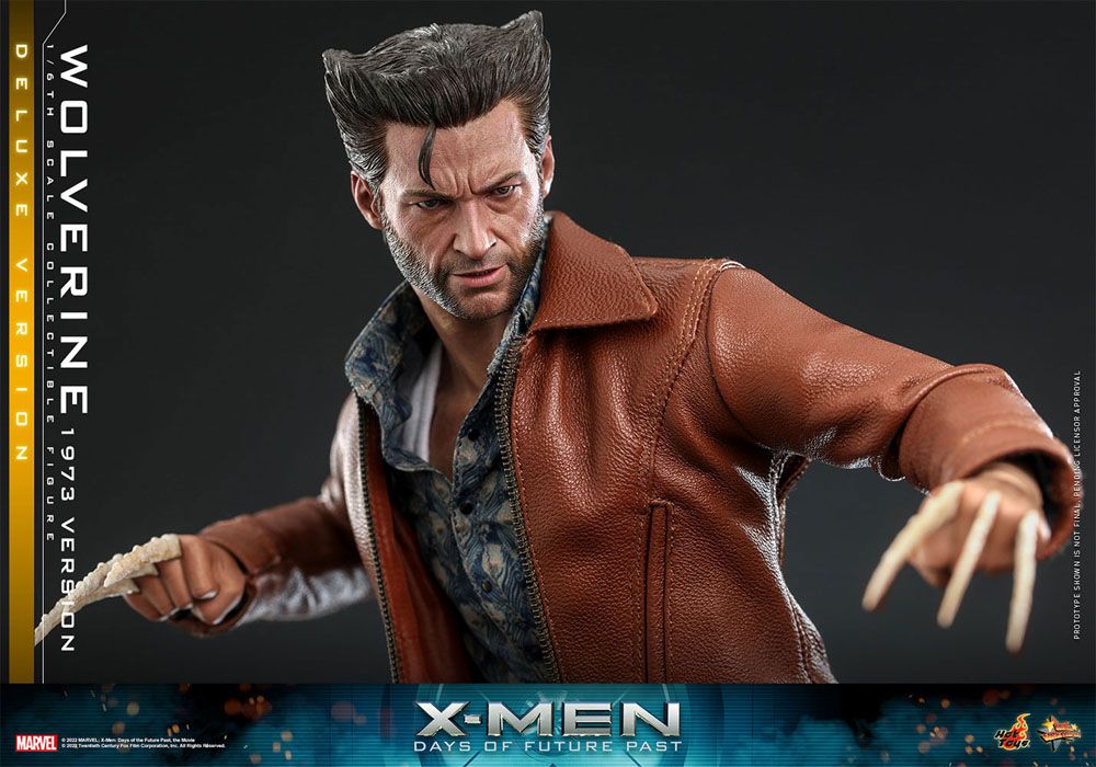 HOT TOYS - Marvel - Legends: 1:6 Action Dolls X-Man Days of Future Past Wolverine (1973 Ver) DeLuxe Ver