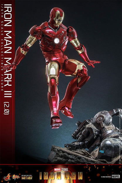 HOT TOYS - Marvel - Iron Man Movie Masterpiece Series Diecast Action Figure 1/6 Iron Man Mark III (2.0)