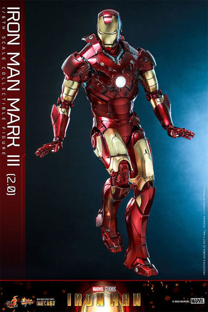 HOT TOYS - Marvel - Iron Man Movie Masterpiece Series Diecast Action Figure 1/6 Iron Man Mark III (2.0)