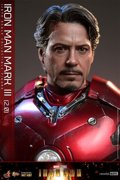 HOT TOYS - Marvel - Iron Man Movie Masterpiece Series Diecast Action Figure 1/6 Iron Man Mark III (2.0)