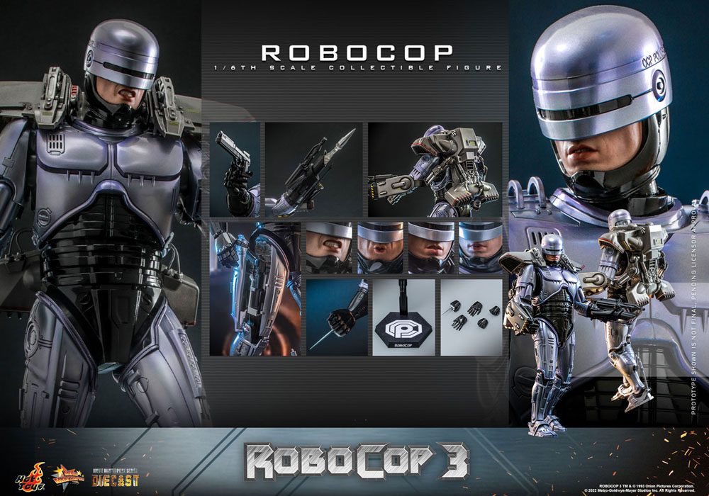 HOT TOYS - Robocop 3 Movie Masterpiece Action Figure 1/6 RoboCop