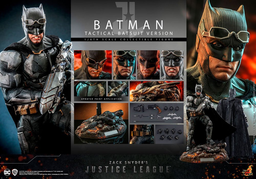 HOT TOYS - Dc Comics - Zack Snyder`s Justice League 1:6 Action Doll Batman (Tactical Batsuit Ver)