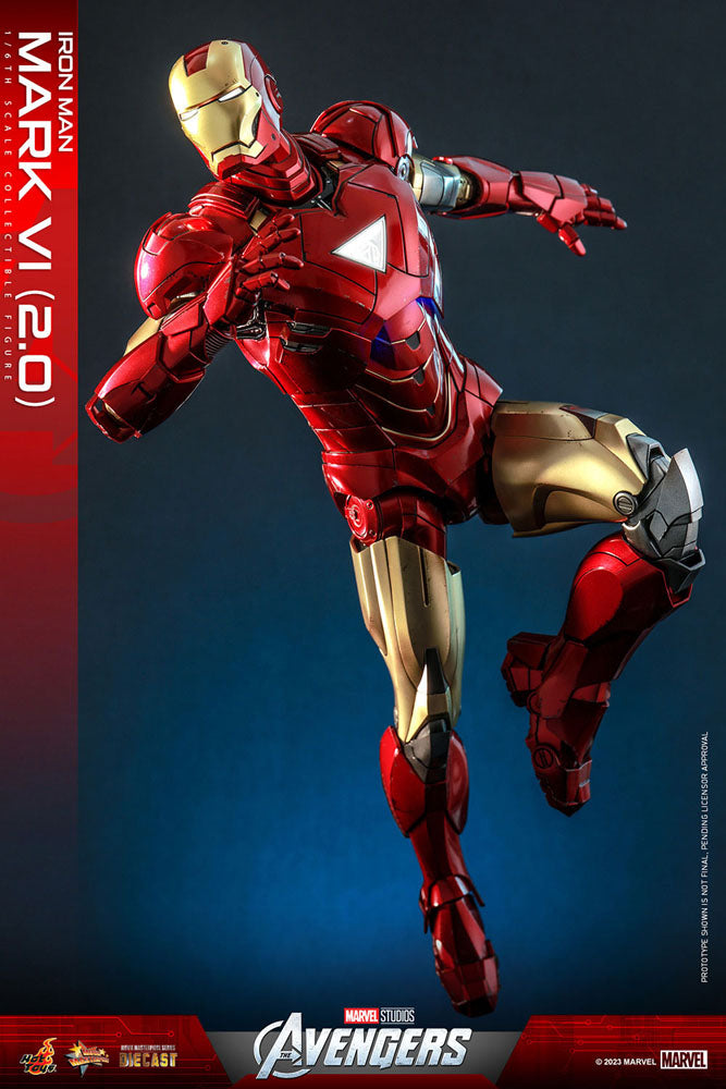 HOT TOYS - Marvel's The Avengers Movie Masterpiece Diecast Action Figure 1/6 Iron Man Mark VI (2.0) MMS687D52