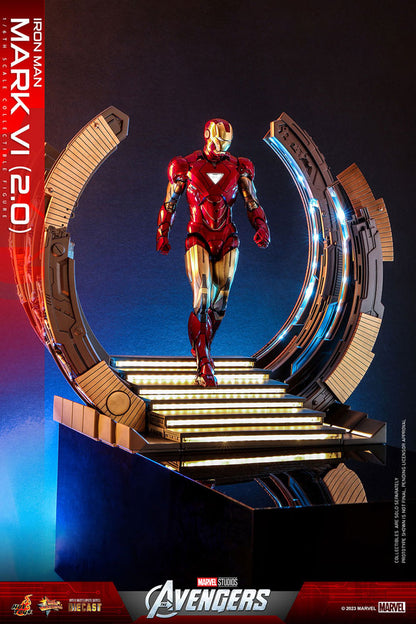 HOT TOYS - Marvel's The Avengers Movie Masterpiece Diecast Action Figure 1/6 Iron Man Mark VI (2.0) MMS687D52