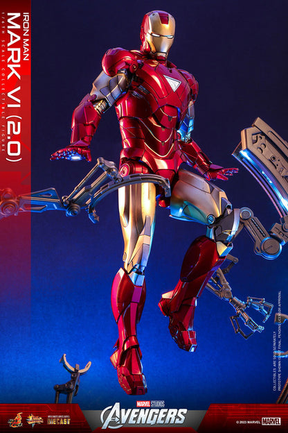 HOT TOYS - Marvel's The Avengers Movie Masterpiece Diecast Action Figure 1/6 Iron Man Mark VI (2.0) MMS687D52