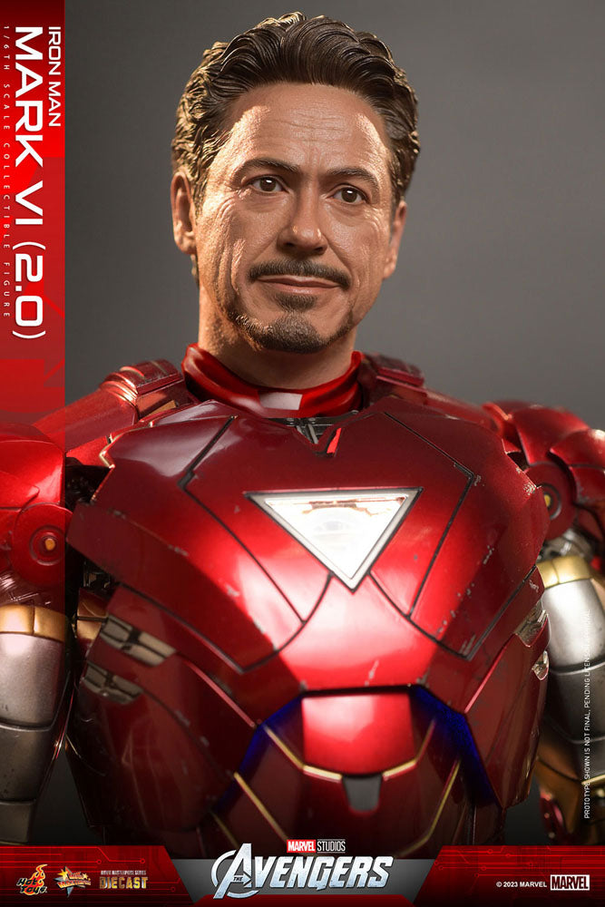 HOT TOYS - Marvel's The Avengers Movie Masterpiece Diecast Action Figure 1/6 Iron Man Mark VI (2.0) MMS687D52