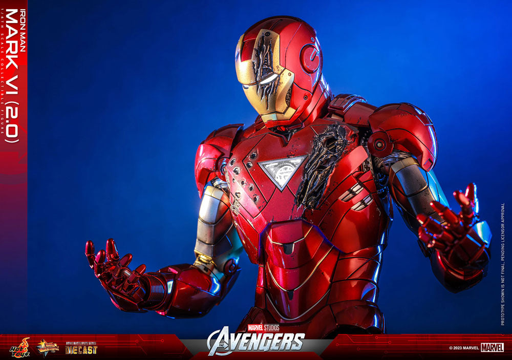 HOT TOYS - Marvel's The Avengers Movie Masterpiece Diecast Action Figure 1/6 Iron Man Mark VI (2.0) MMS687D52