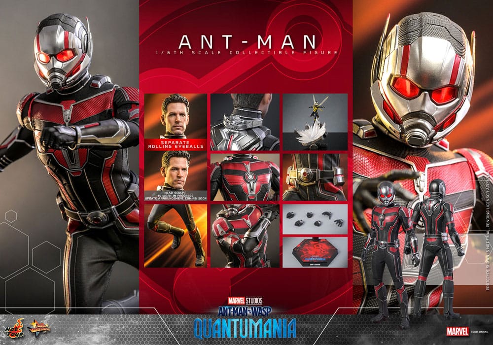 HOT TOYS - Ant-Man & The Wasp: Quantumania Movie Masterpiece Action Figure 1/6 Ant-Man  MMS690