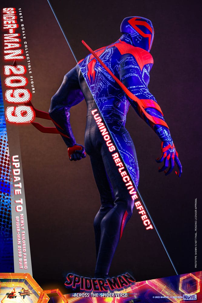 HOT TOYS - Spider-Man: Across the Spider-Verse Movie Masterpiece Action Figure 1/6 Spider-Man 2099   MMS711