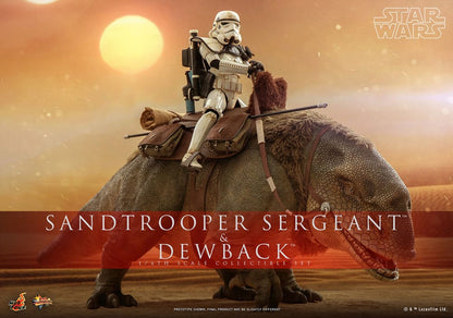 HOT TOYS - Star Wars Episode IV Action Figure 2-Pack 1/6 Sandtrooper Sergeant & Dewback  MMS722