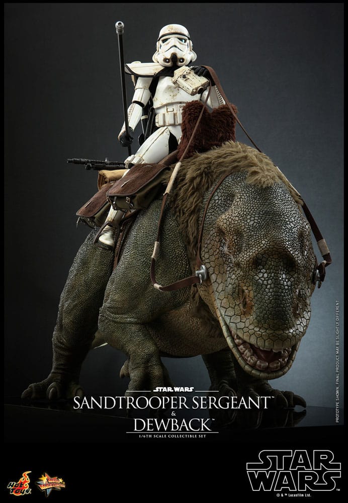 HOT TOYS - Star Wars Episode IV Action Figure 2-Pack 1/6 Sandtrooper Sergeant & Dewback  MMS722