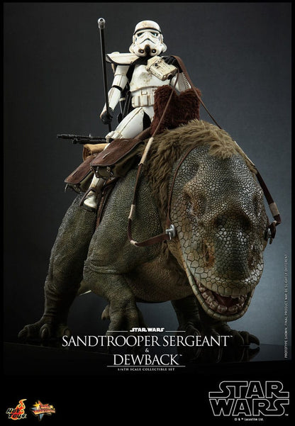 HOT TOYS - Star Wars Episode IV Action Figure 2-Pack 1/6 Sandtrooper Sergeant & Dewback  MMS722