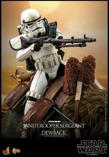 HOT TOYS - Star Wars Episode IV Action Figure 2-Pack 1/6 Sandtrooper Sergeant & Dewback  MMS722