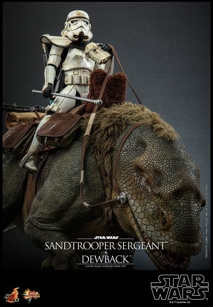 HOT TOYS - Star Wars Episode IV Action Figure 2-Pack 1/6 Sandtrooper Sergeant & Dewback  MMS722