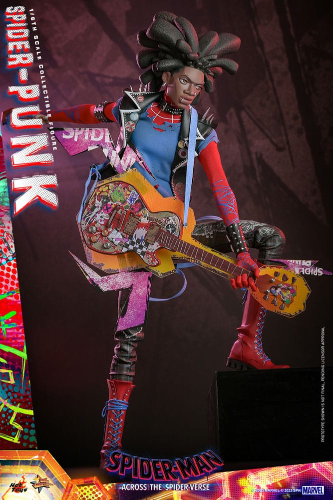 HOT TOYS - Marvel - Spider-Man Across The Spider-Verse Movie Masterpiece 1:6 Action Doll Spider-Punk