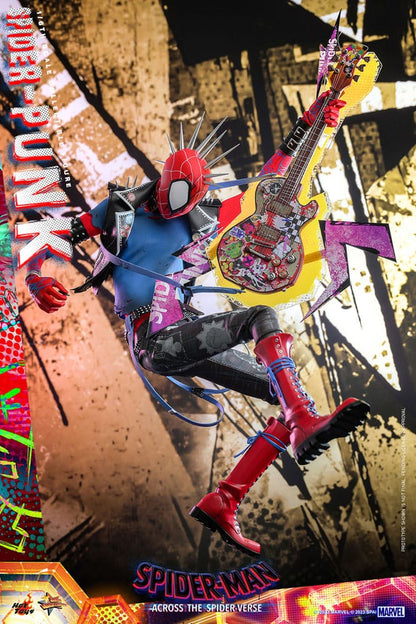 HOT TOYS - Marvel - Spider-Man Across The Spider-Verse Movie Masterpiece 1:6 Action Doll Spider-Punk