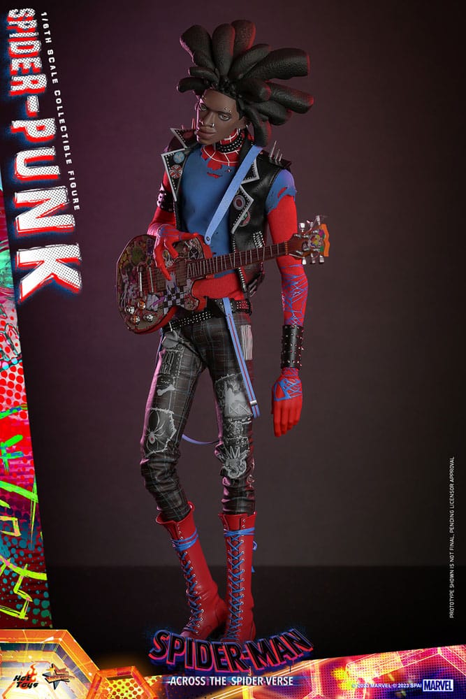 HOT TOYS - Marvel - Spider-Man Across The Spider-Verse Movie Masterpiece 1:6 Action Doll Spider-Punk