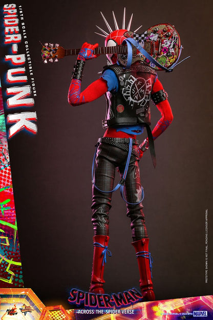 HOT TOYS - Marvel - Spider-Man Across The Spider-Verse Movie Masterpiece 1:6 Action Doll Spider-Punk