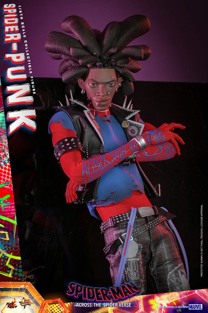 HOT TOYS - Spider-Man: Across the Spider-Verse Movie Masterpiece Action Figure 1/6 Spider-Punk