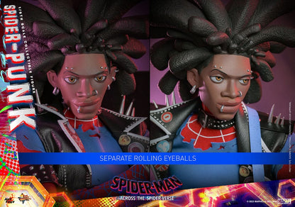 HOT TOYS - Marvel - Spider-Man Across The Spider-Verse Movie Masterpiece 1:6 Action Doll Spider-Punk