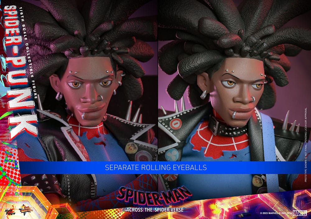 HOT TOYS - Spider-Man: Across the Spider-Verse Movie Masterpiece Action Figure 1/6 Spider-Punk