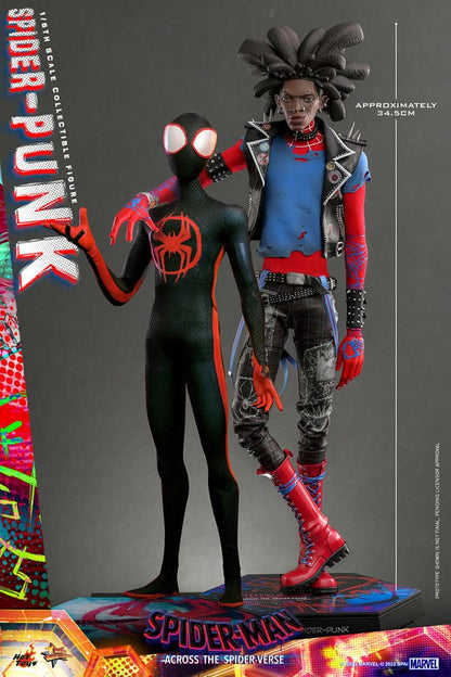 HOT TOYS - Marvel - Spider-Man Across The Spider-Verse Movie Masterpiece 1:6 Action Doll Spider-Punk