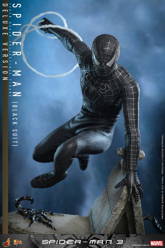 HOT TOYS - Marvel - Spider-Man 3 - Spider-Man (Black Suit) (DeLuxe