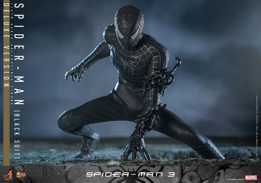 HOT TOYS - Marvel - Spider-Man 3 - Spider-Man (Black Suit) (DeLuxe