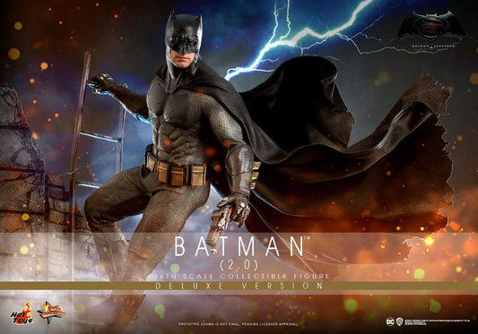 HOT TOYS - Dc Comics - Batman vs Superman - Dawn of Justice Batman 2.0 (DeLuxe Ver) Movie Masterpiece 1:6 Action Doll  MMS732