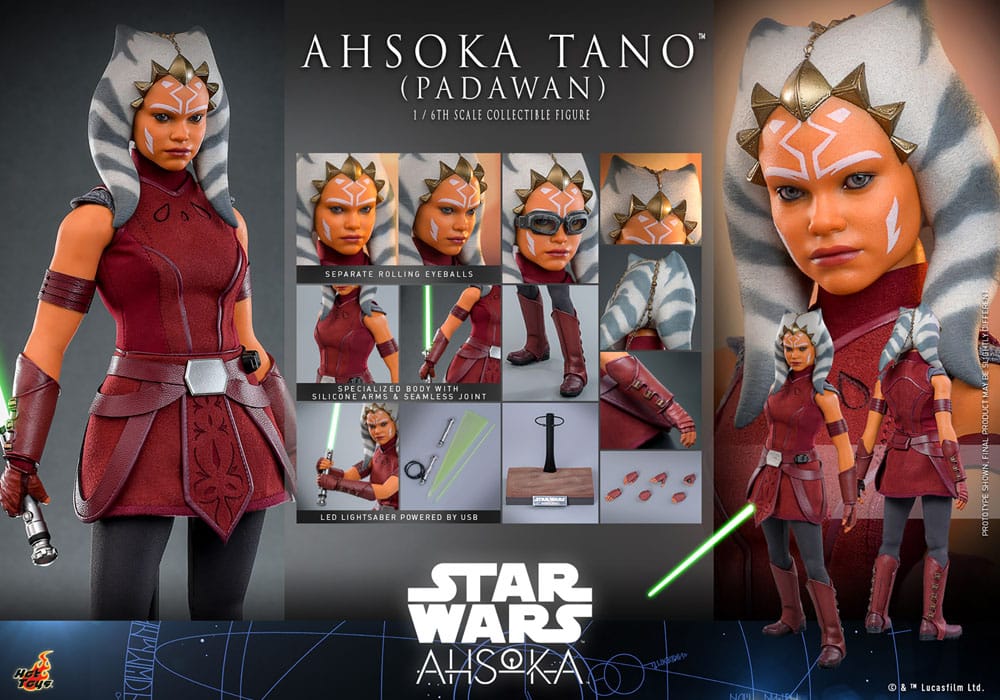 HOT TOYS - Star Wars: Ahsoka Action Figure 1/6 Ahsoka Tano (Padawan)  TMS123