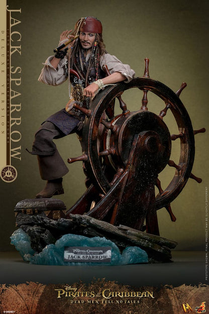 HOT TOYS - Pirates of the Caribbean: Dead Men Tell No Tales - Jack Sparrow Deluxe Version DX38 1:6 Scale Figure