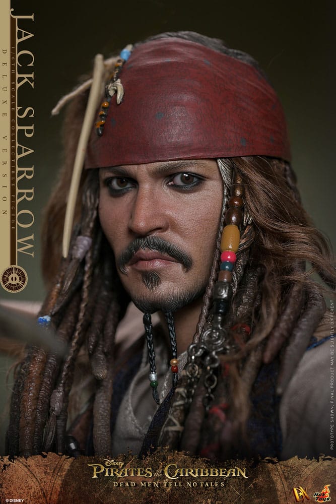 HOT TOYS - Pirates of the Caribbean: Dead Men Tell No Tales - Jack Sparrow Deluxe Version DX38 1:6 Scale Figure