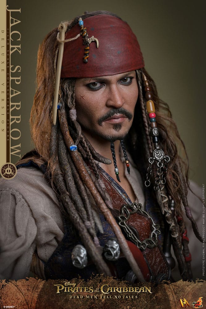 HOT TOYS - Pirates of the Caribbean: Dead Men Tell No Tales - Jack Sparrow Deluxe Version DX38 1:6 Scale Figure