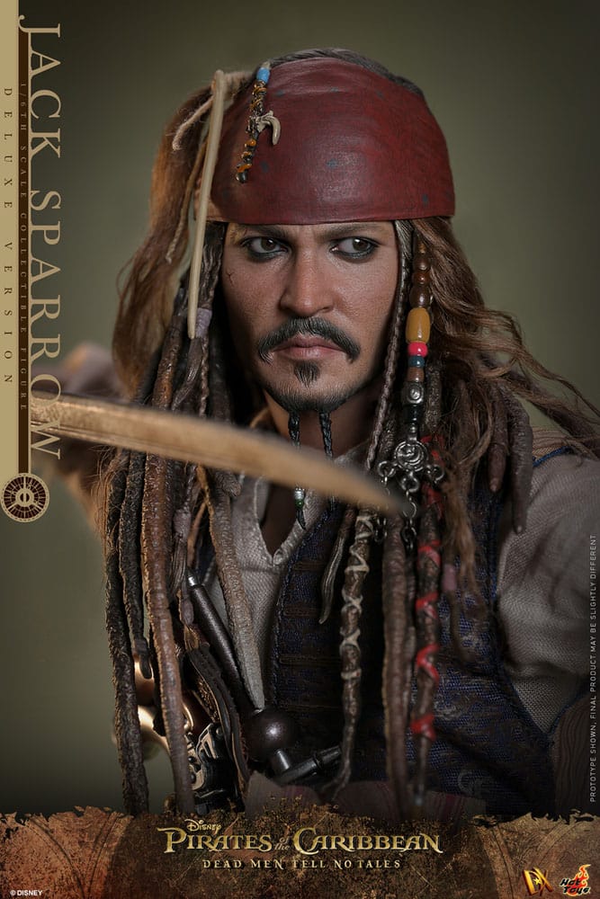 HOT TOYS - Pirates of the Caribbean: Dead Men Tell No Tales - Jack Sparrow Deluxe Version DX38 1:6 Scale Figure