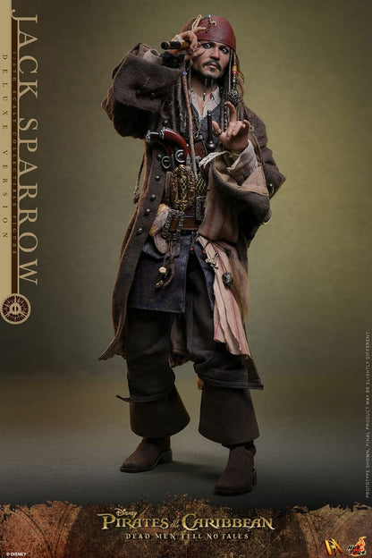 HOT TOYS - Pirates of the Caribbean: Dead Men Tell No Tales - Jack Sparrow Deluxe Version DX38 1:6 Scale Figure